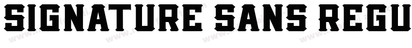 Signature Sans Regul字体转换